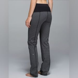 Lululemon Straight Up Pant Tri Geo Spoon SZ 6